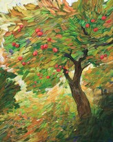 Lia Aminov, Appel tree, 50x40 cm, acrylic painting.jpg