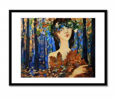 Lia Aminov Autumn girl, 50x40 cm, acrylic painting, 2018.jpg