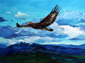 Lia Aminov Golden Eagle 60x80 cm, acrylic painting 2017.jpg