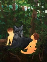 Lia Aminov Romulus and Remus 60x80 cm, acrylic painting, 2019.jpg