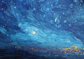 Lia Aminov Comet 2020, 50x35 cm, oil painting, 2020.jpg