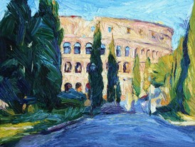 Lia Aminov Colosseum 30x40 cm, oil painting, 2020.jpg