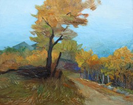 Lia Aminov, autumn, Autumn tree, 20x25 cm, 2017.jpg