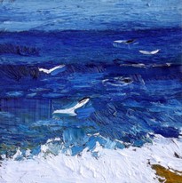 Lia Aminov, seascape oil painting, 20x20 cm, 2015.jpg