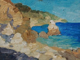 Lia Aminov Cliffs plein air, 20x25 cm, 2017.jpg