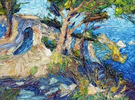 Lia Aminov Mediterranean coast, 24x18 cm, oil painting, 2017.jpg
