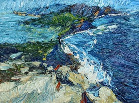 Lia Aminov Two islands, 24x18 cm, oil painting, 2017.jpg
