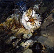 Lia Aminov pet portrait, 20x20 cm, oil painting.jpg