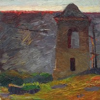 Lia Aminov The bell in Butuceni oil painting.jpg
