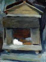 Lia Aminov dog house Butuceni oil painting.JPG