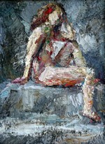 Lia Aminov female nude small study oil painting 2.JPG