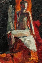 Lia Aminov female nude snmall study oil painting 2005.jpg
