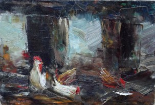Lia Aminov hens oil painting 2.jpg