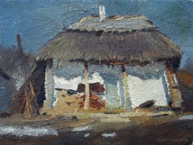 Lia Aminov old house Nikolaivka oil painting.jpg