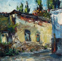 Lia Aminov old house in Chisinau oil painting.JPG