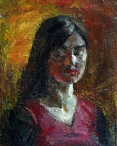 Lia Aminov portrait of Lina 2004 oil painting.JPG