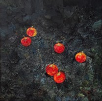 Lia Aminov Appels 70x70 cm, oil painting, 2016.jpg