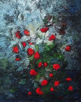 Lia Aminov Red roses, 40x50 cm, oil painting, 2015.jpg