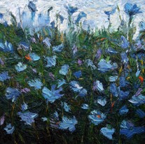 Lia Aminov Wildflowers 30x30 cm, oil painting, 2015.jpg