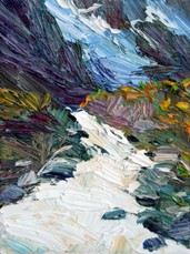 Lia Aminov, Mountain river, 18x24 cm, 2020.jpg