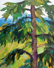 Lia Aminov Pine tree 50x40 cm, 2020.jpg