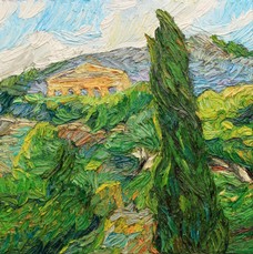 Lia Aminov Segesta - Sicily, 30x30 cm, oil painting, 2018.jpg