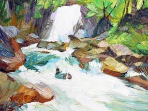 Lia Aminov Waterfall II, 40x30 cm, 2020.jpg