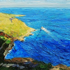 Lia Aminov, Italian coast 4, 30x30 cm, oil painting, 2018.jpg