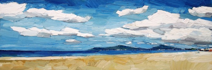 Lia-Aminov Beach with Sky, 90x30-cm,-2015.jpg