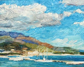 Lia Aminov Formia harbor 2017, 35x28 cm, oil painting, 2017.jpg