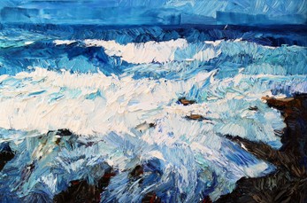 Lia Aminov Sea Waves 2 60x40 cm, 2017.jpg