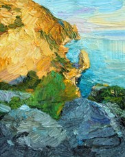 Lia Aminov The cliffs, 24x30 cm, 2018.jpg