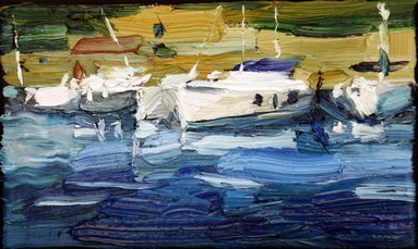 Lia Aminov White boats, 15x25 cm, 2015.jpg