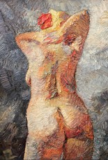Lia Aminov female nude, 60x42 cm, 2006.jpg